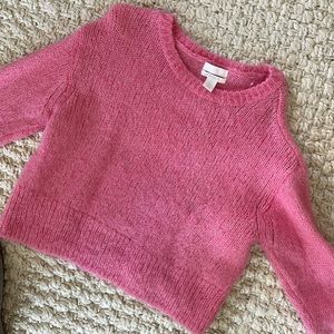 Hot pink wool/alpaca blend H&M sweater. Size S